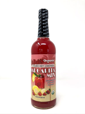 New and on SALE! Baja Bob's Organic Strawberry Lemonade Margarita Mix – 750ML