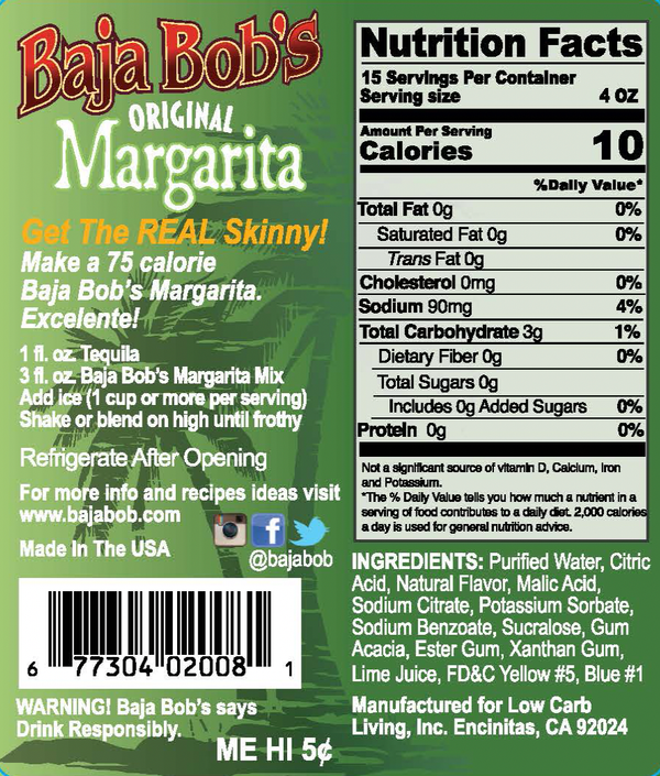 Baja Bob S Original Margarita Mix 1