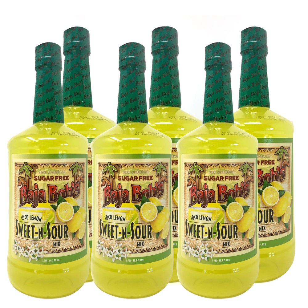Baja Bob's Sweet & Sour Mix 1.75 Liter Sugar Free Cocktail Mixer