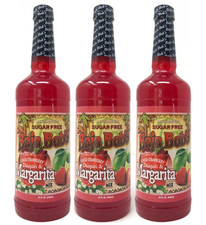 Strawberry Margarita and Daiquiri Cocktail Mix - 32oz. - Sugar Free Cocktail Mixer