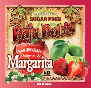 Strawberry Margarita and Daiquiri Cocktail Mix - 32oz. - Sugar Free Cocktail Mixer