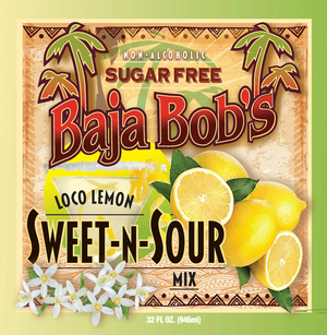 Baja Bob's Sweet & Sour Mix - 32oz. - Sugar Free Cocktail Mixer