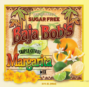 Baja Bob's Triple Citrus Margarita Mix - 32 oz. - Sugar Free Cocktail Mixer